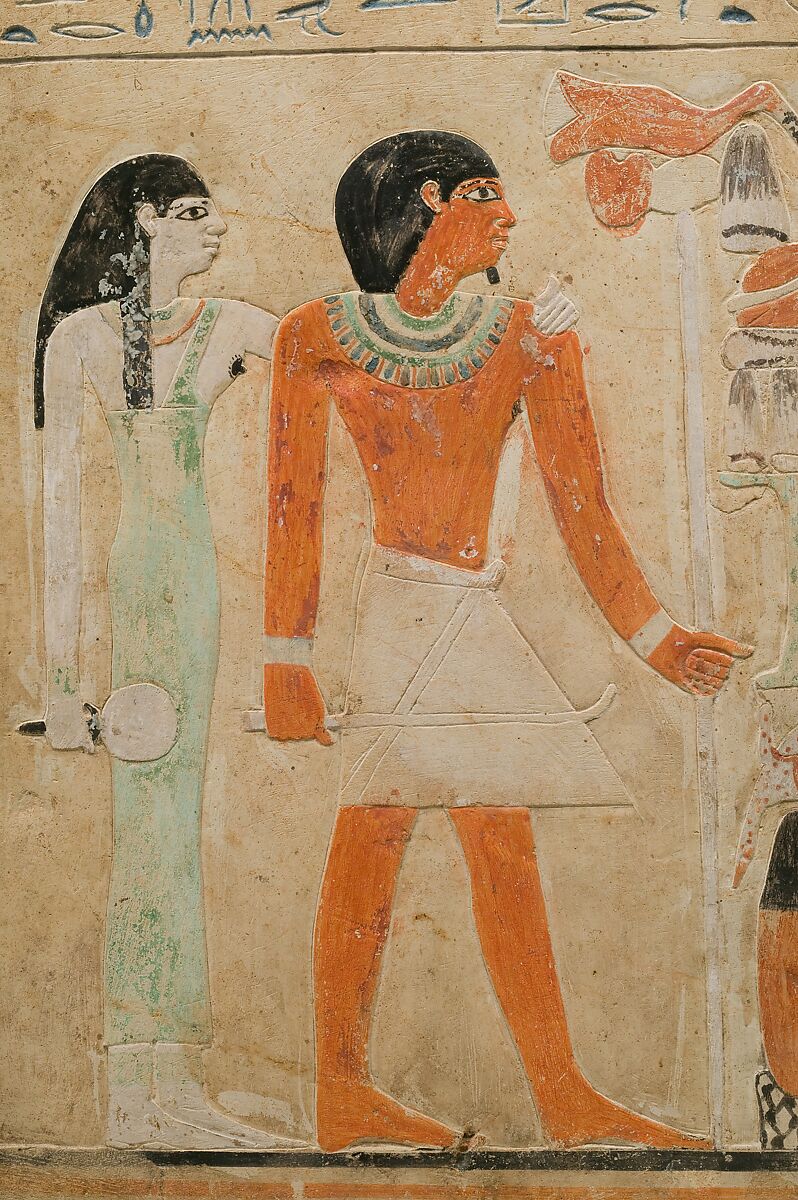 Stela of Dedu, Limestone (indurated), paint