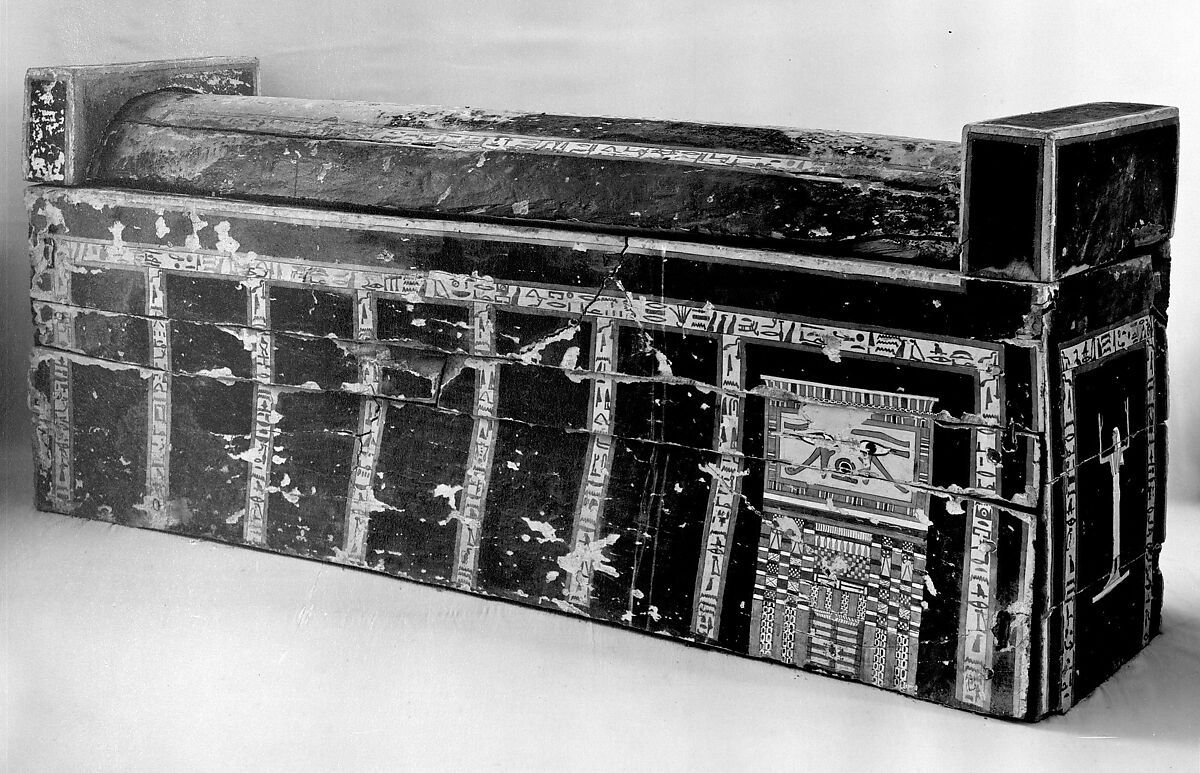 Coffin of Ikhet, Sycomore wood 