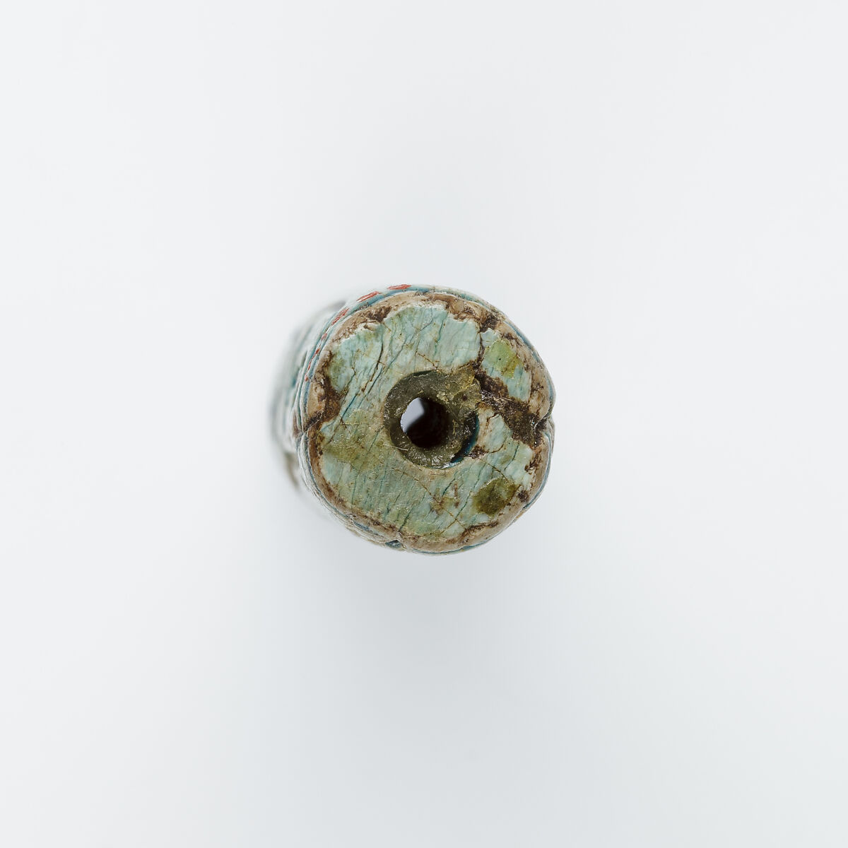 Cylinder seal inscribed for Khaneferre Sobekhotep III, Glazed steatite