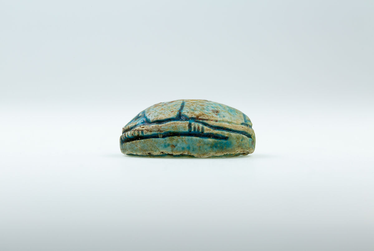 Scarab of King Khaneferre Sebekhotep IV, Glazed steatite
