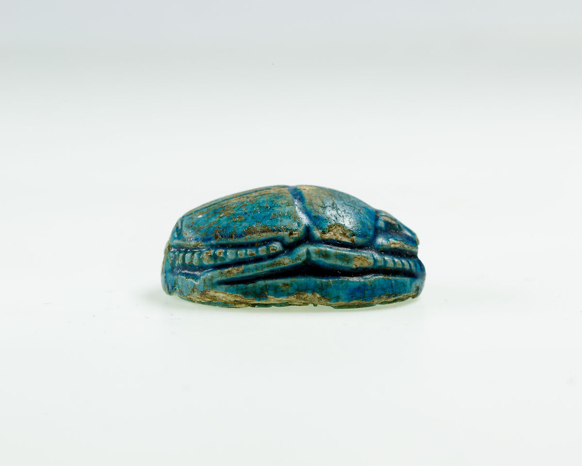 Scarab of the King's Mother Queen Nebuhetepti, Glazed steatite