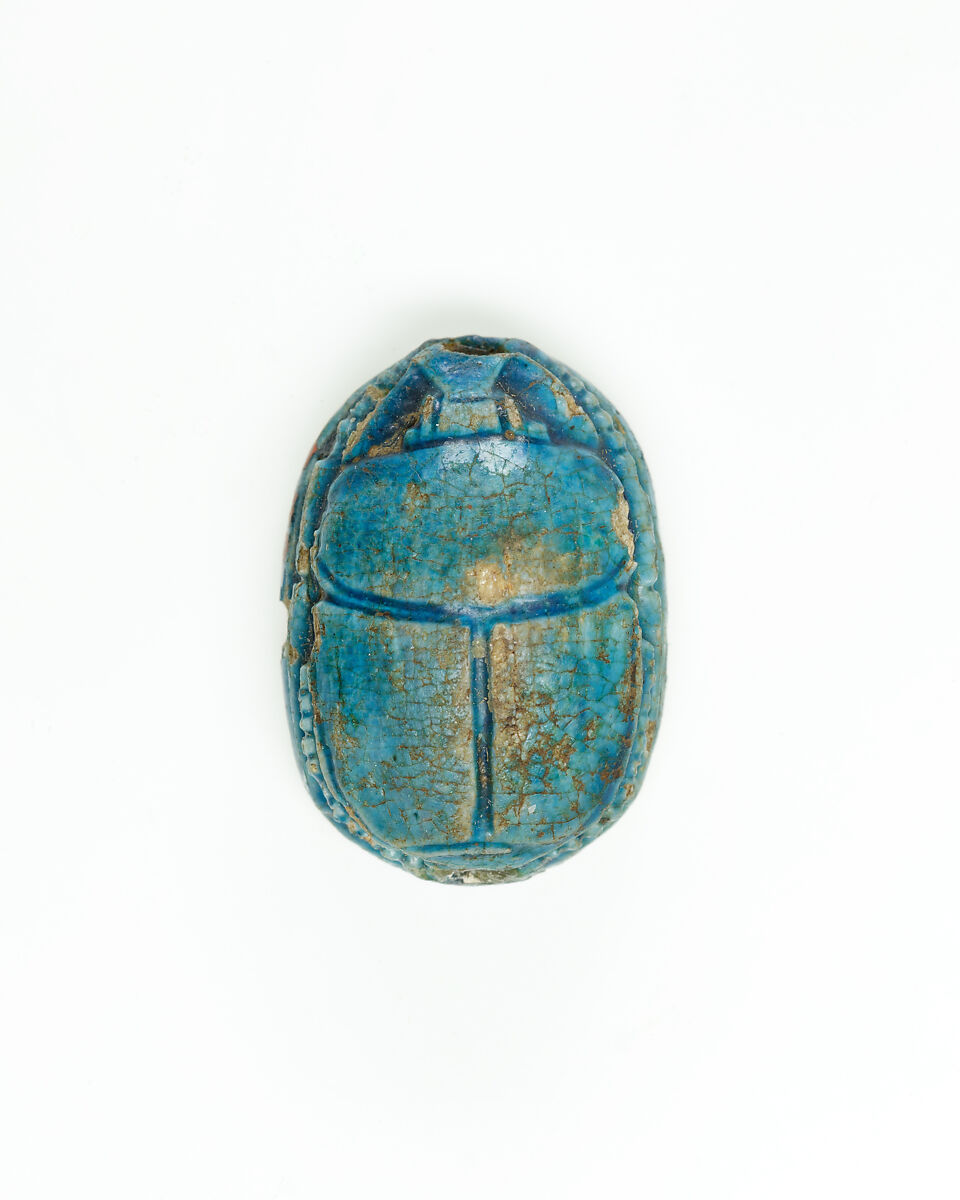 Scarab of the King's Mother Queen Nebuhetepti, Glazed steatite
