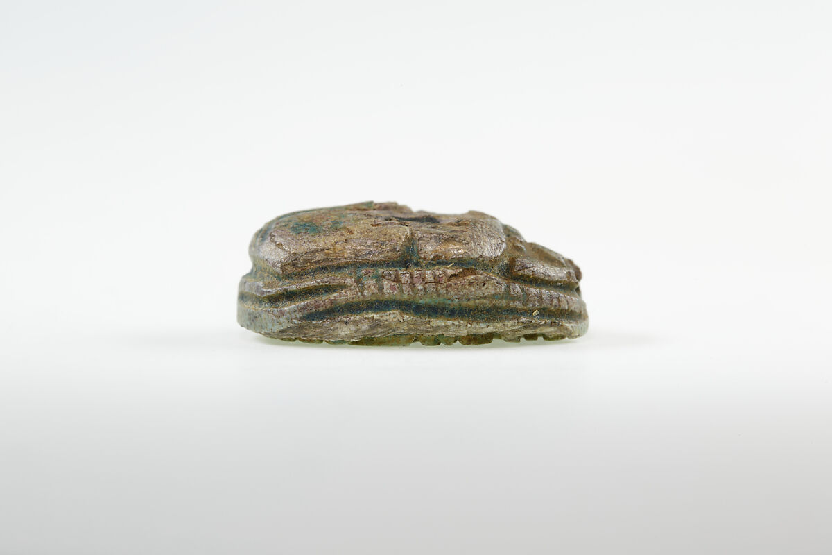 Scarab of Queen Inni, Green glazed steatite