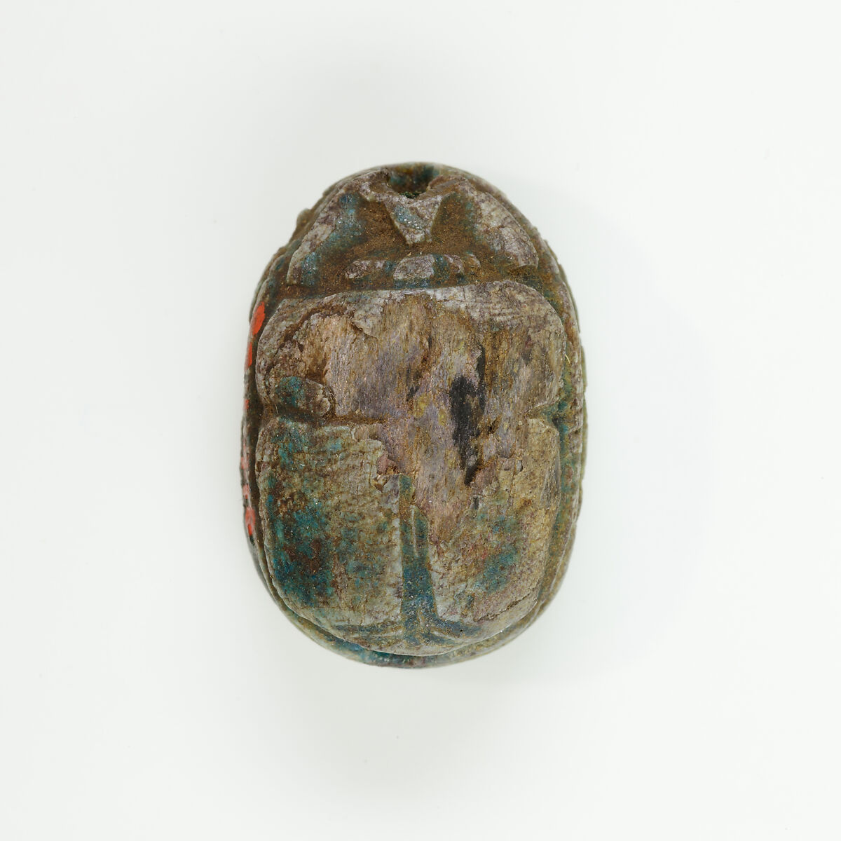 Scarab of Queen Inni, Green glazed steatite