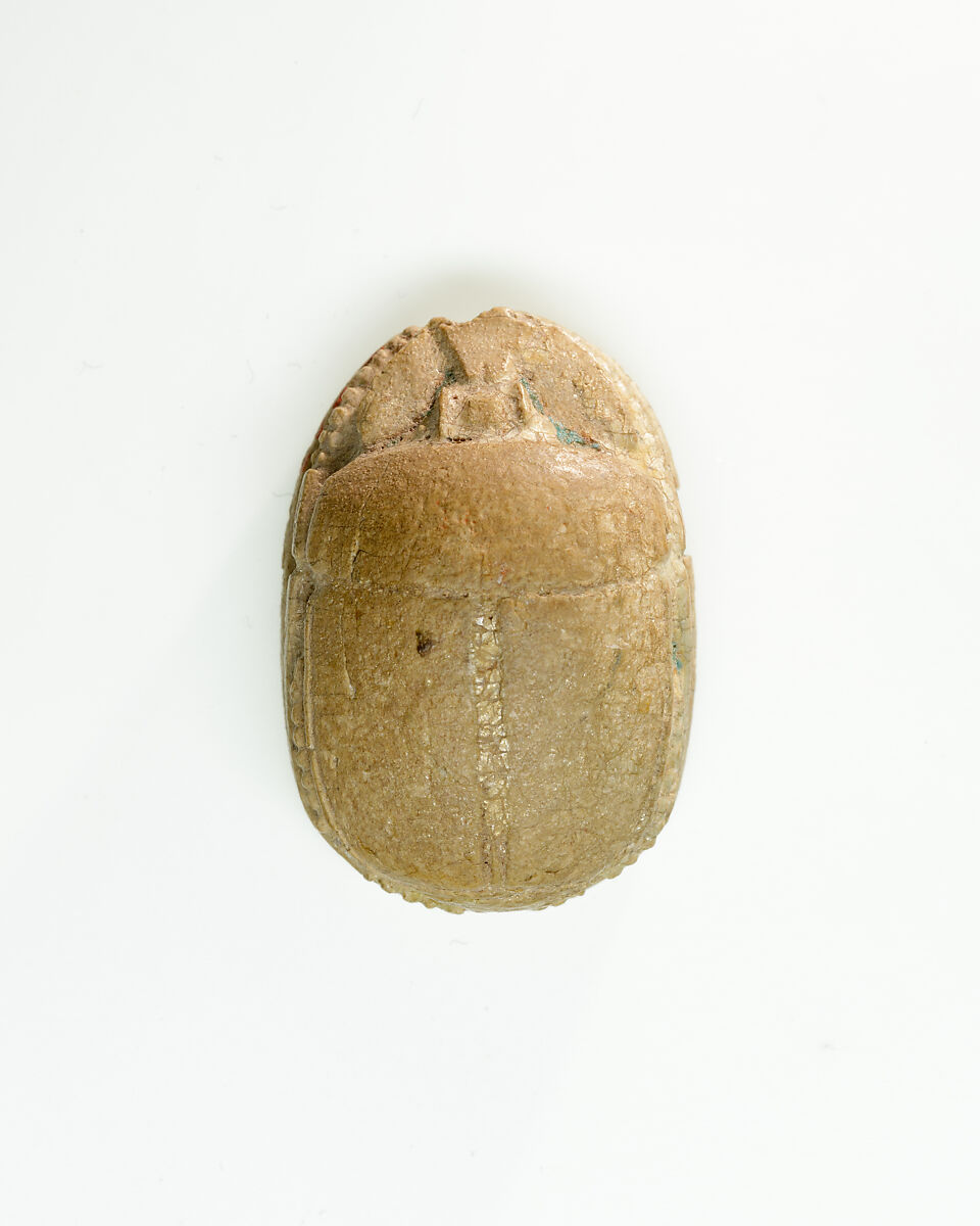 Scarab of king's son Sobekhotep, Steatite, blue glaze