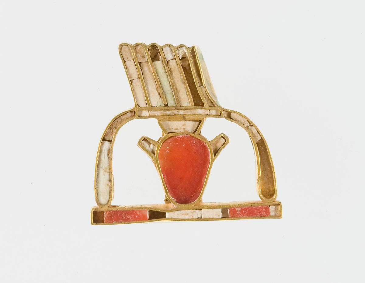 Motto Clasp of Sithathoryunet, Gold, carnelian, paste