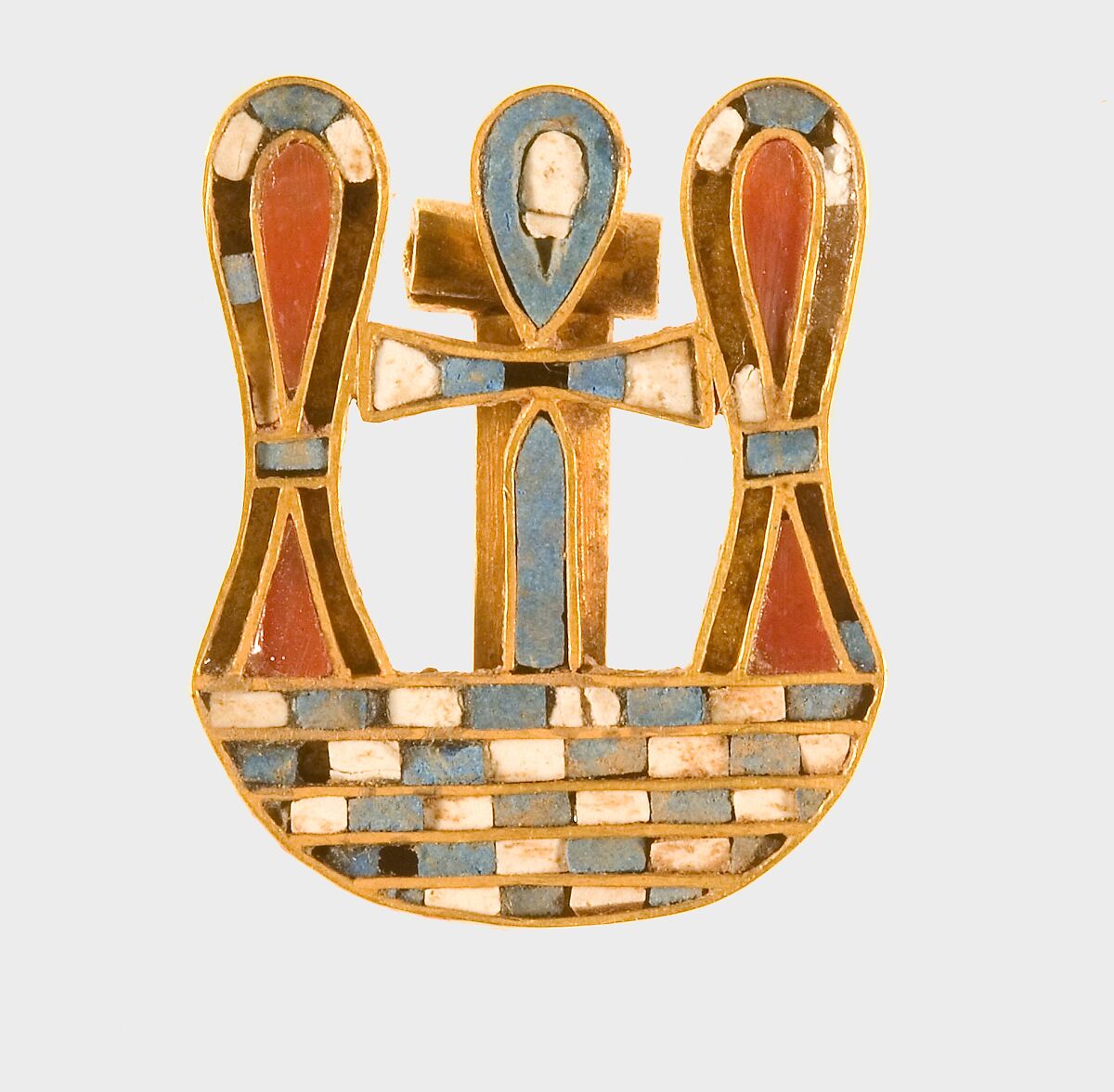 Motto Clasp of Sithathoryunet, Gold, carnelian, paste