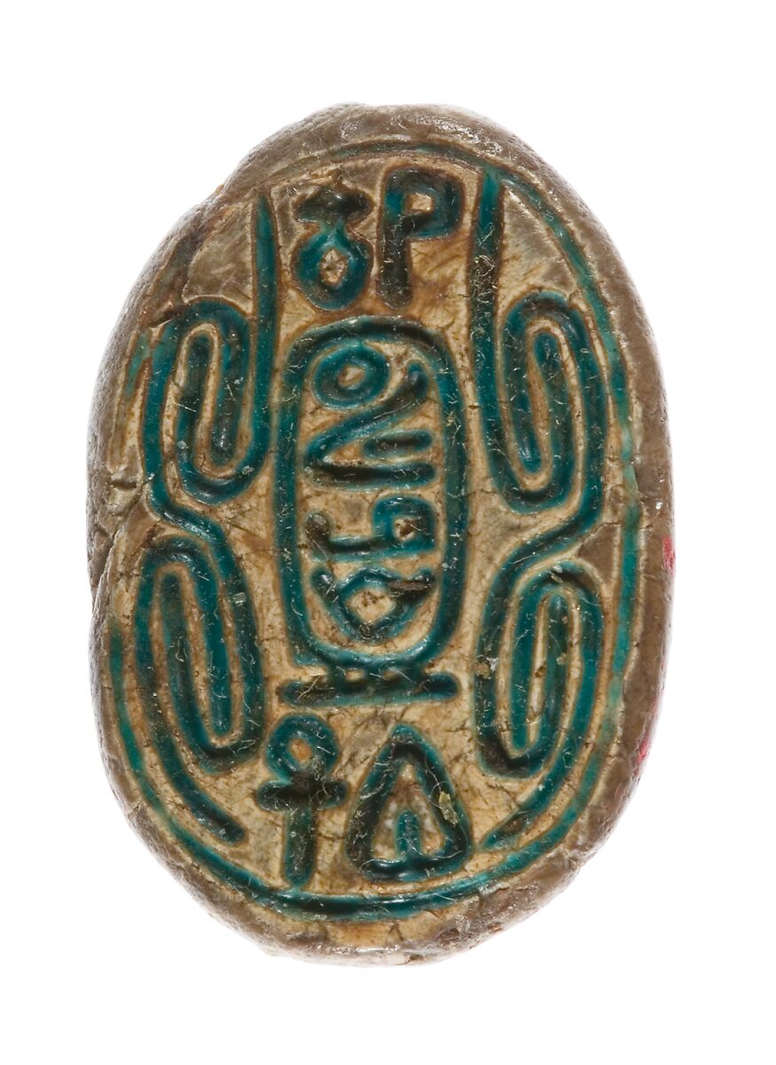 Scarabs with the Name of the Hyksos King Sheshi, Glazed steatite