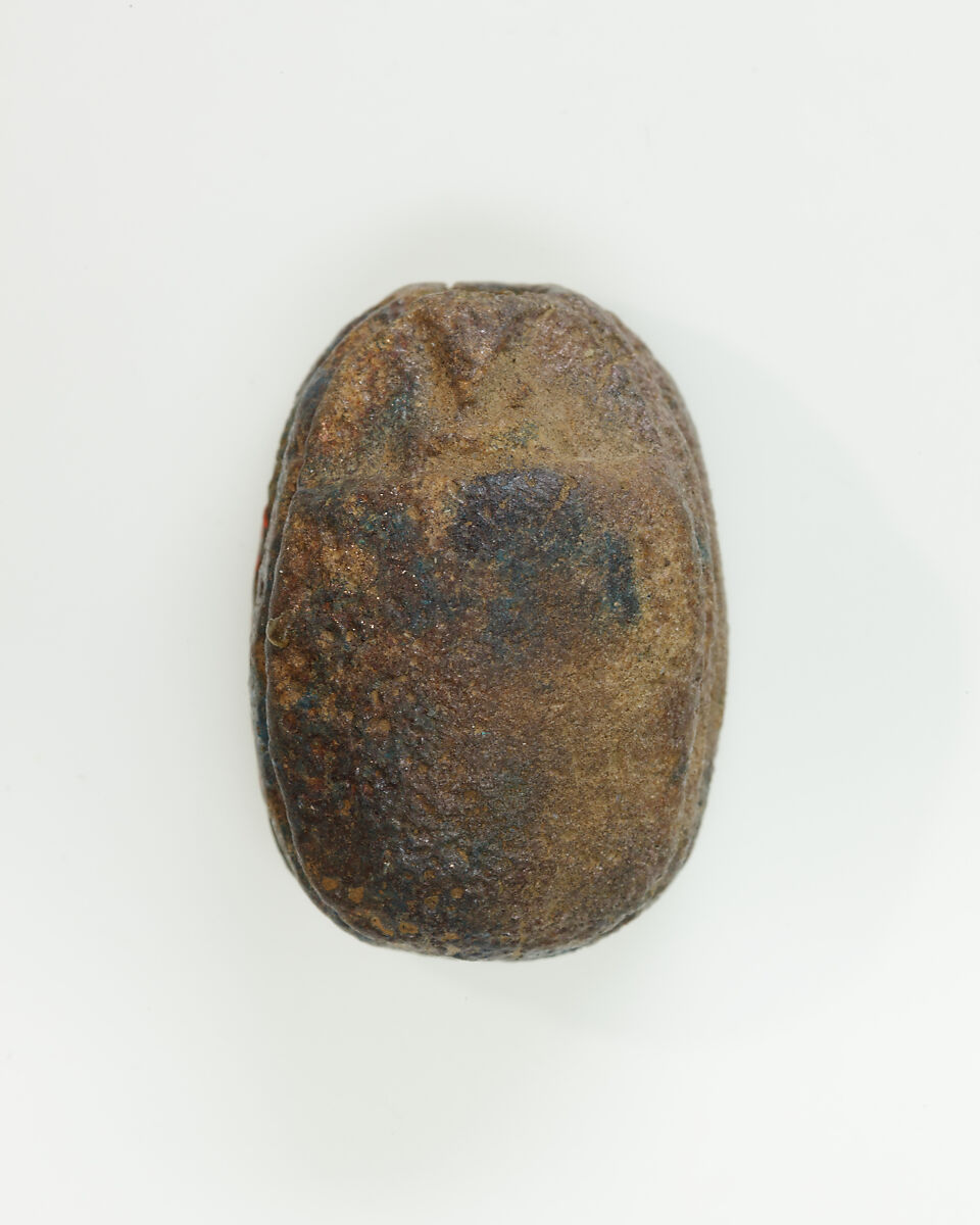 Scarab of Nebirierau I, Dark blue glazed faience