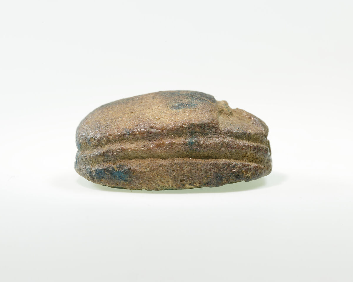 Scarab of Nebirierau I, Dark blue glazed faience