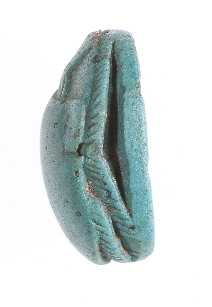 Scarab Inscribed With the Name of Queen Ahhotep, Glassy faience