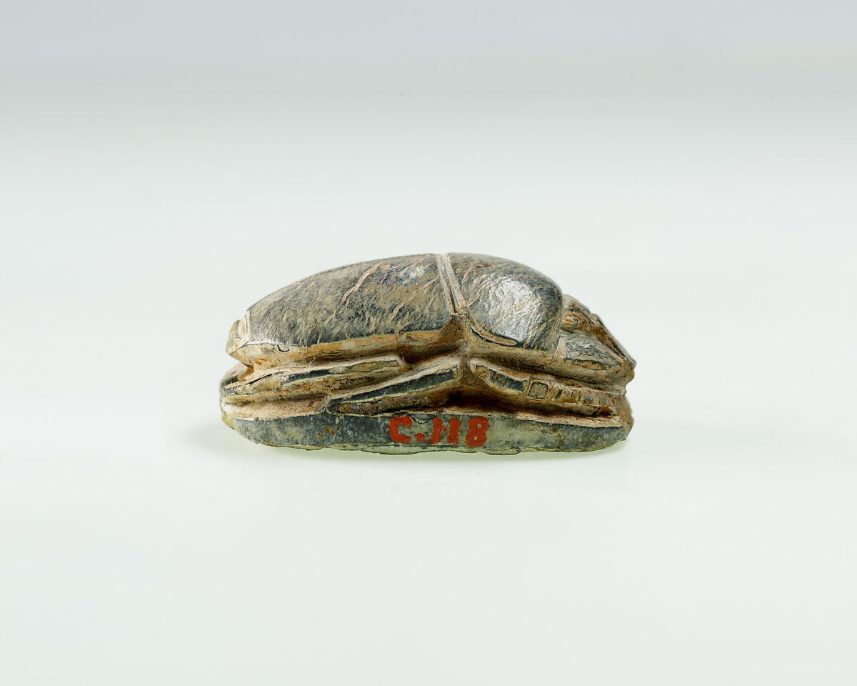 Scarab Inscribed for a Prince Intef, Gray steatite