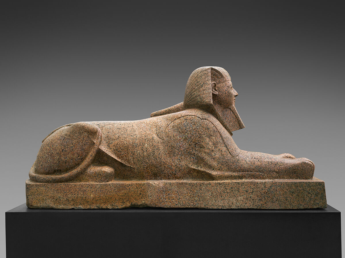 Sphinx of Hatshepsut, Granite, paint