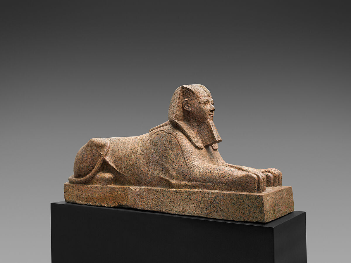Sphinx of Hatshepsut, Granite, paint