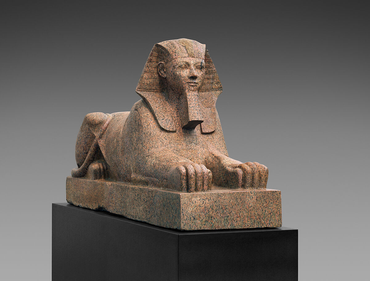 Sphinx of Hatshepsut, Granite, paint