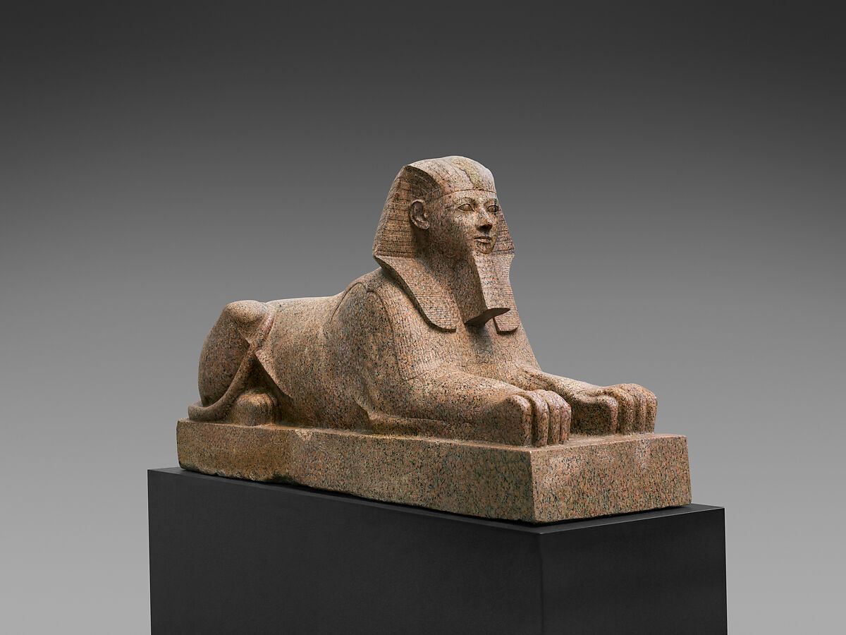 Sphinx of Hatshepsut, Granite, paint