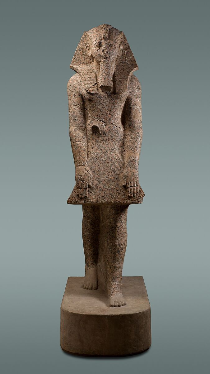 Hatshepsut in a Devotional Attitude, Granite, paint 