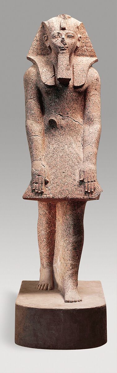 Hatshepsut in a Devotional Attitude, Granite, paint