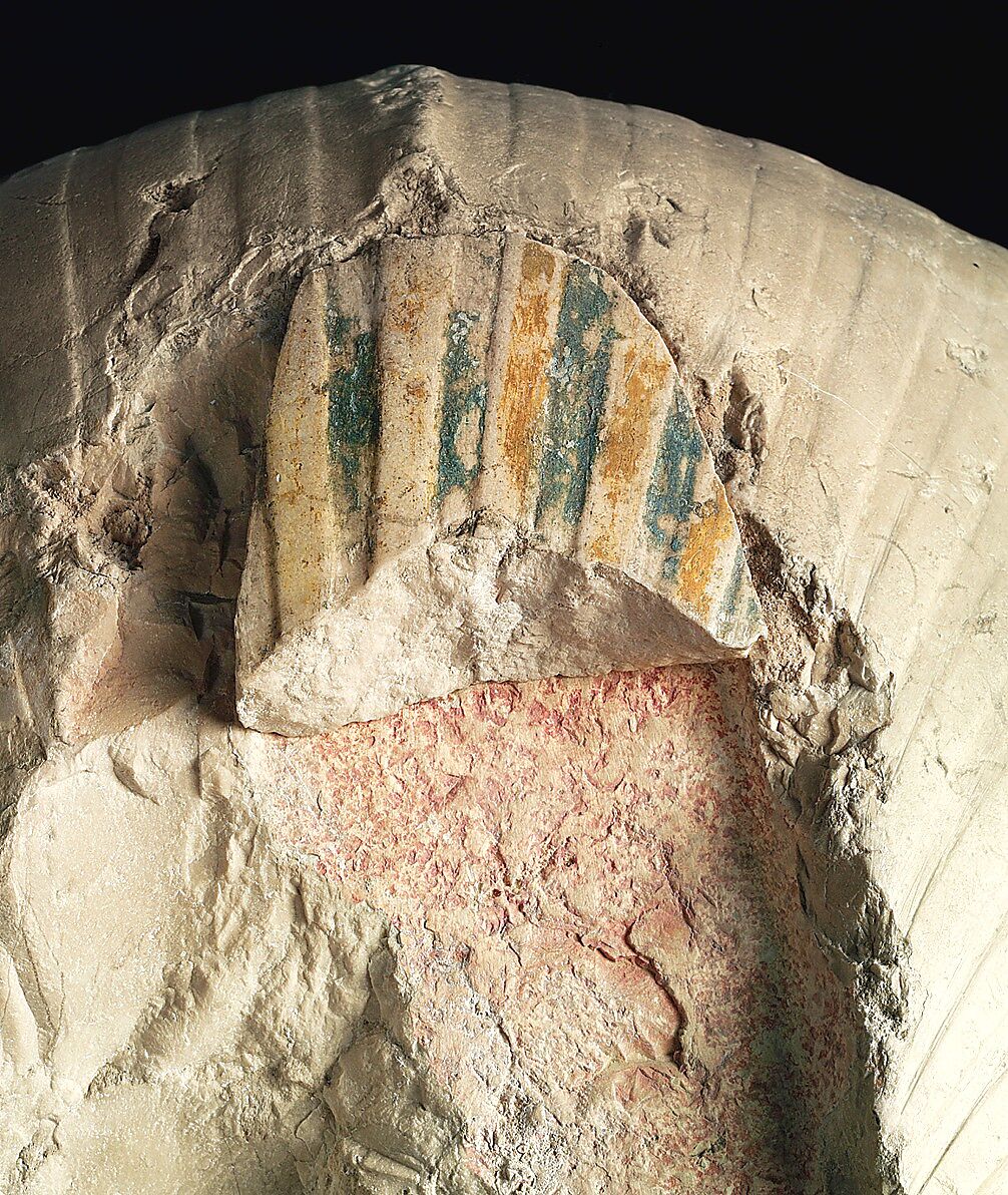 Seated Statue of Hatshepsut, Indurated limestone, paint