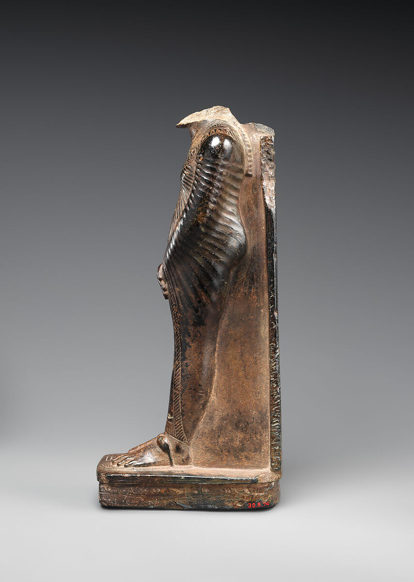 Standing figure of Amenhotep III, Chlorite schist