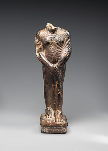 File:Egyptian - Statue of a Seated Cat - Walters 54403 - Three