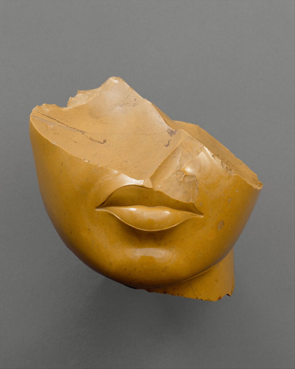 Fragment of a Queen's Face, Yellow jasper
