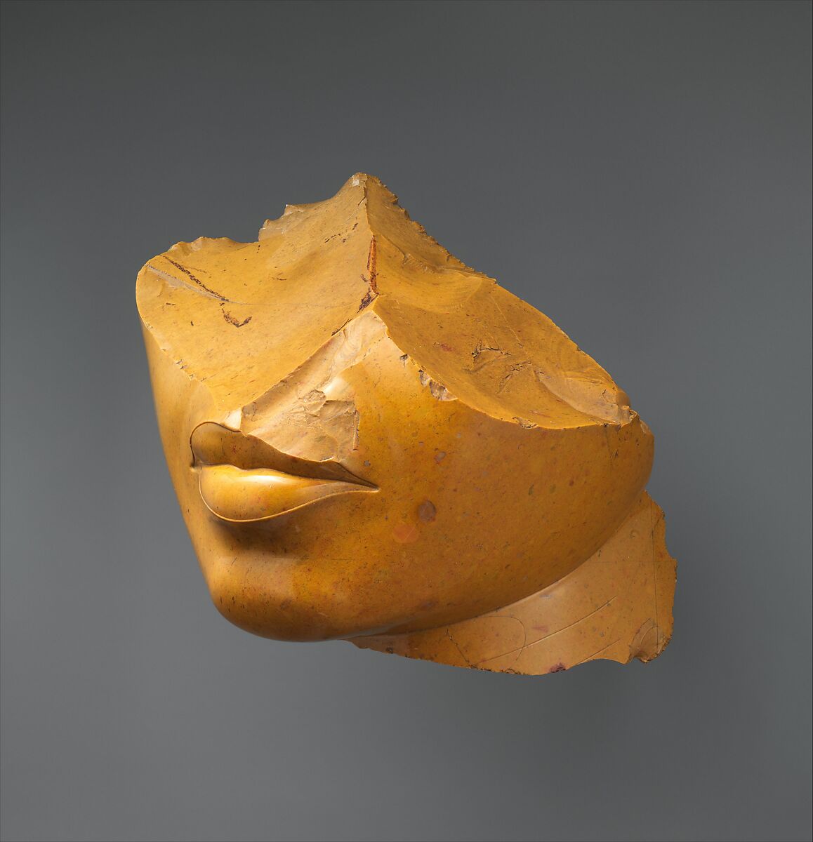 Fragment of a Queen's Face, Yellow jasper