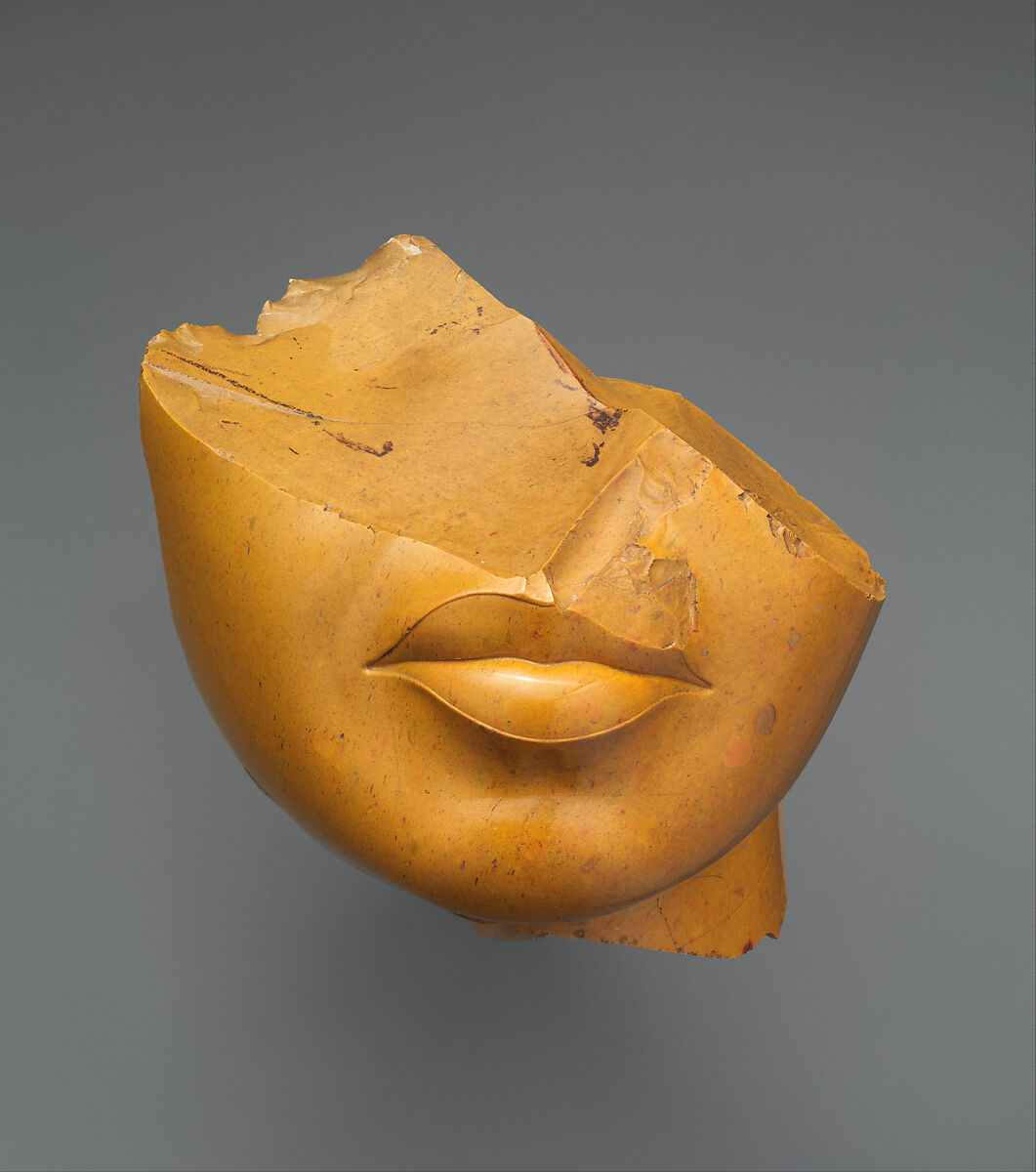 Fragment of a Queen's Face, Yellow jasper 