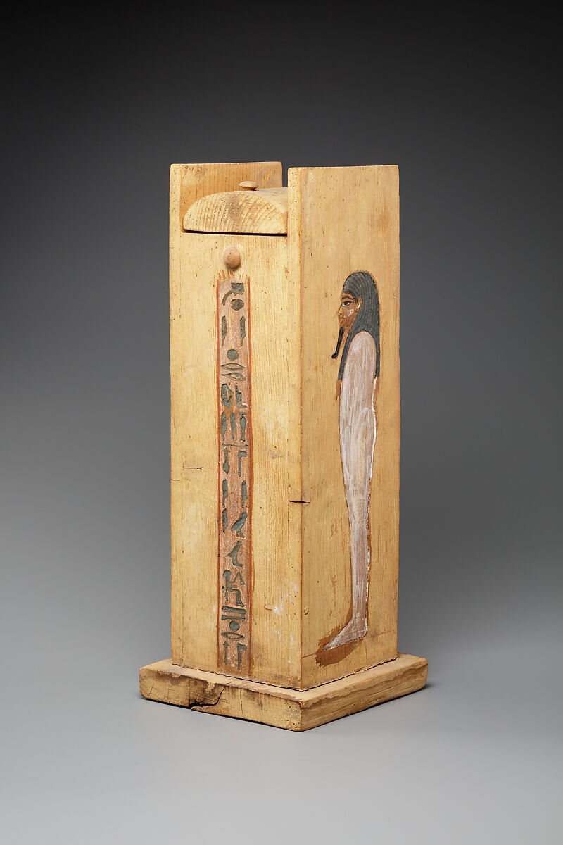 Shabti Box of Yuya, Painted wood 