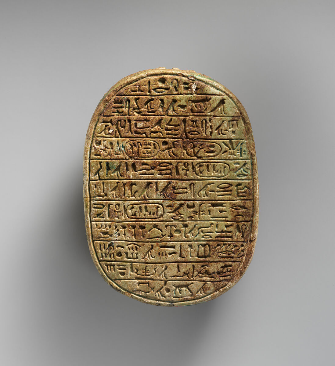 Scarab Commemorating the Construction of an Artificial Lake, Steatite (glazed) 