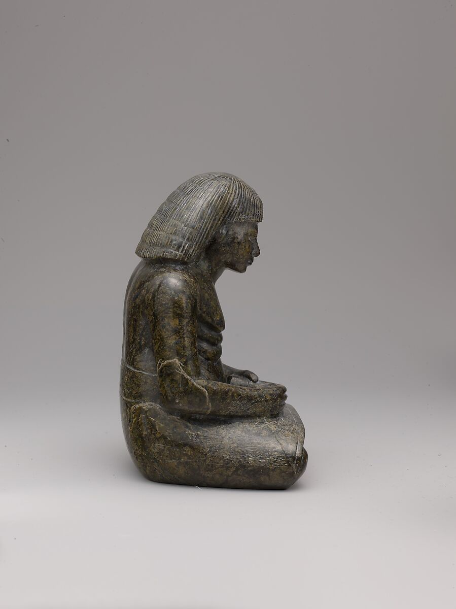 Statuette of a Scribe, Serpentinite