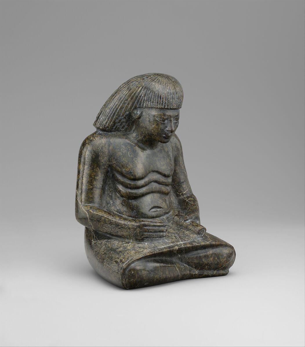 Statuette of a Scribe, Serpentinite
