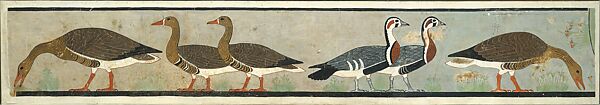 Facsimile Painting of Geese, Tomb of Nefermaat and Itet
