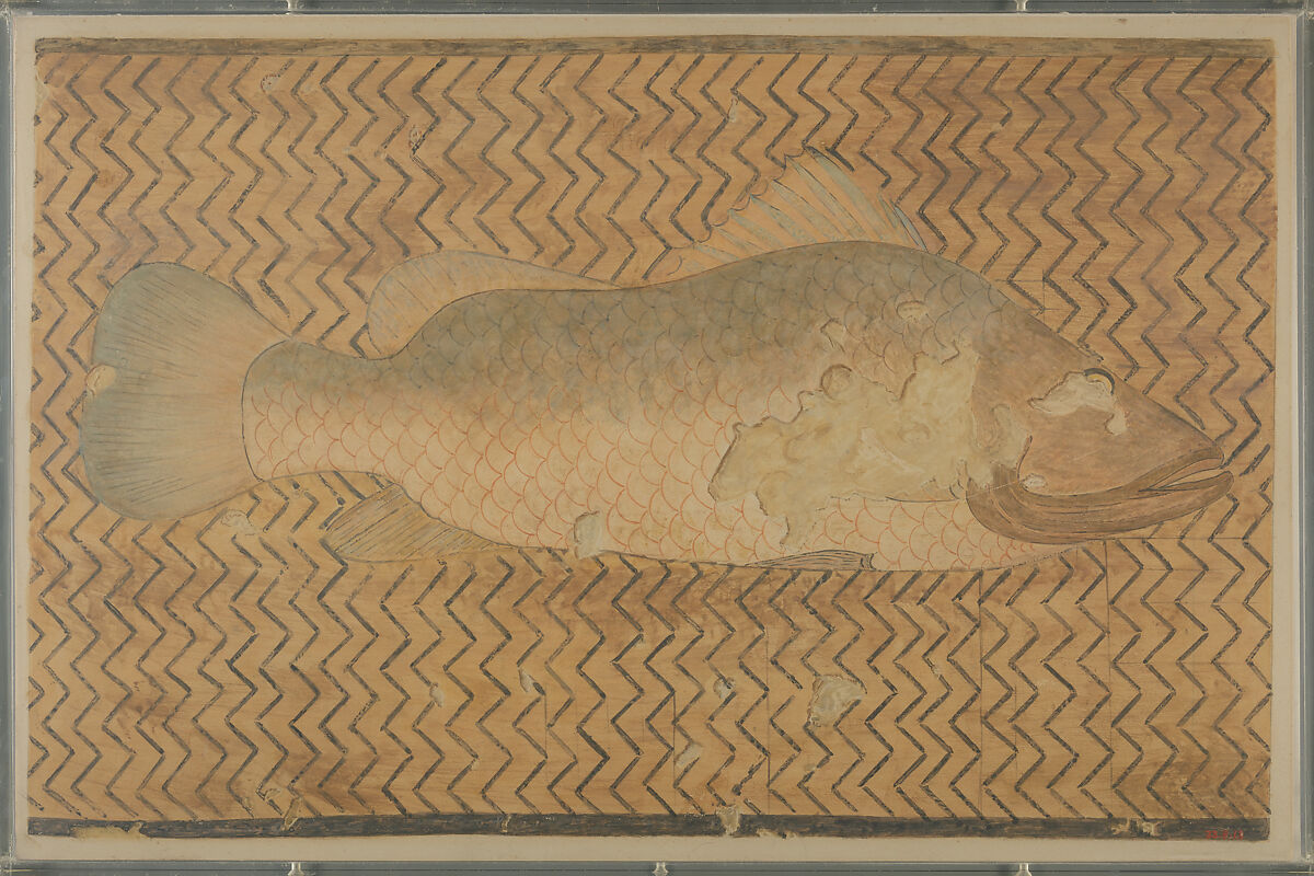 Detail of a Fish, Tomb of Khnumhotep, Nina de Garis Davies (1881–1965) or, Tempera on paper 