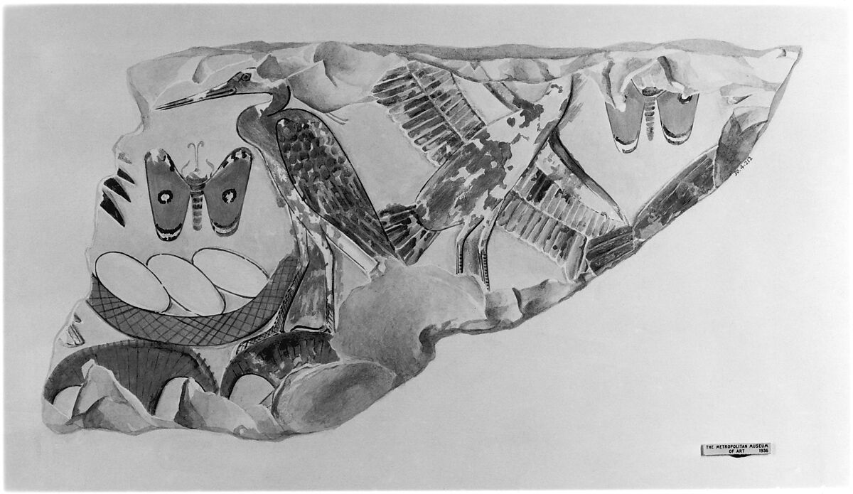 Nesting Birds, Hugh R. Hopgood, Tempera on paper