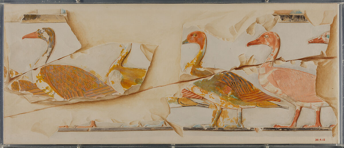 Geese and Ducks, Hugh R. Hopgood, Tempera on Paper 