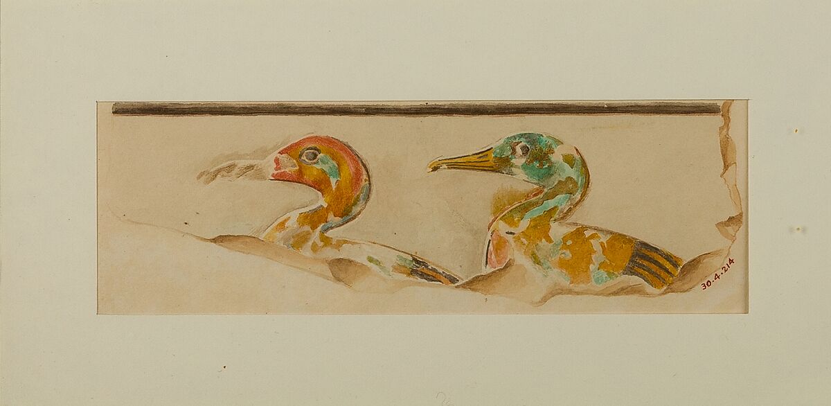 Two Ducks, Hugh R. Hopgood, Tempera on paper 