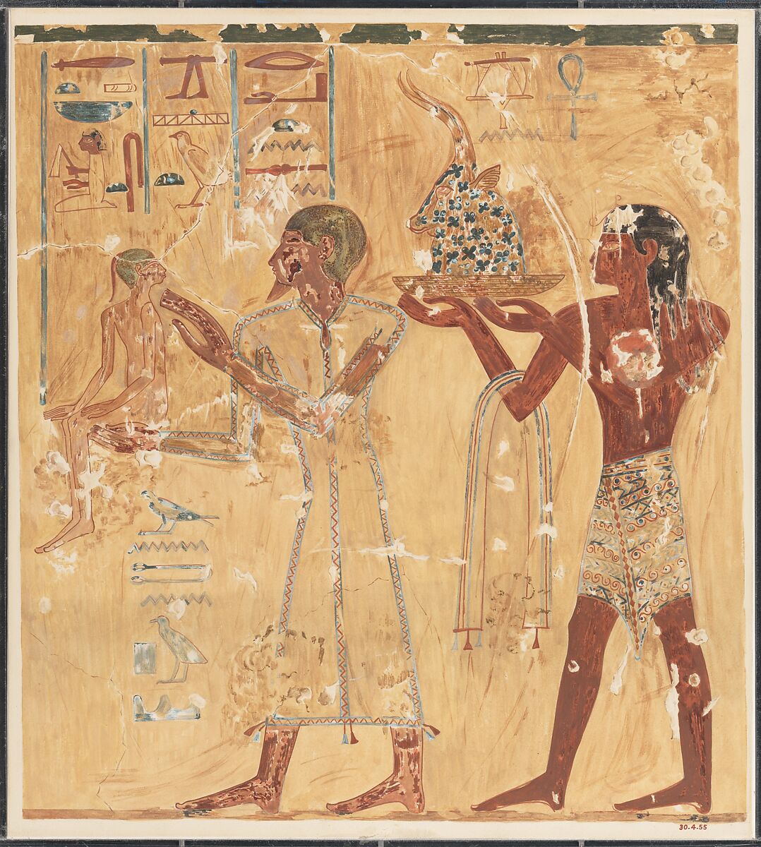 Foreigners, Tomb of Menkheperraseneb, Nina de Garis Davies (1881–1965), Tempera on paper 