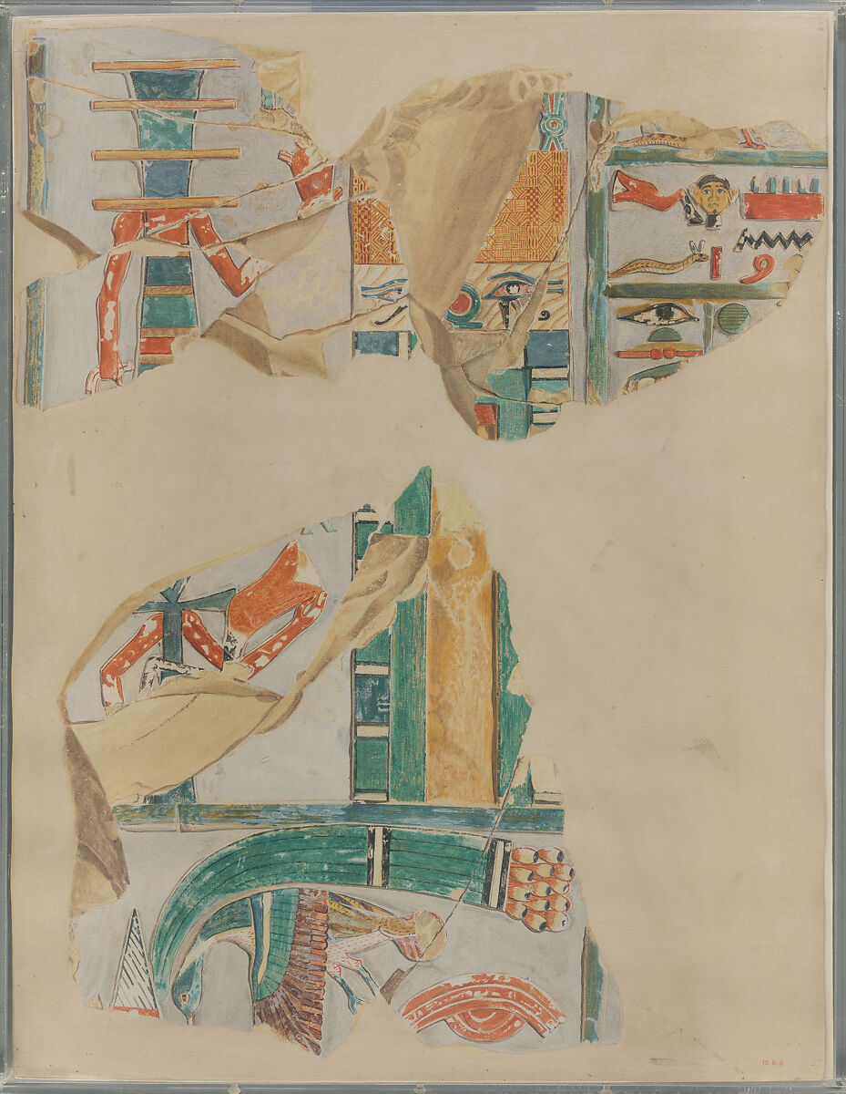 False Door, Tomb of Mentuherkhepeshef, Norman de Garis Davies (1865–1941), Tempera on paper 