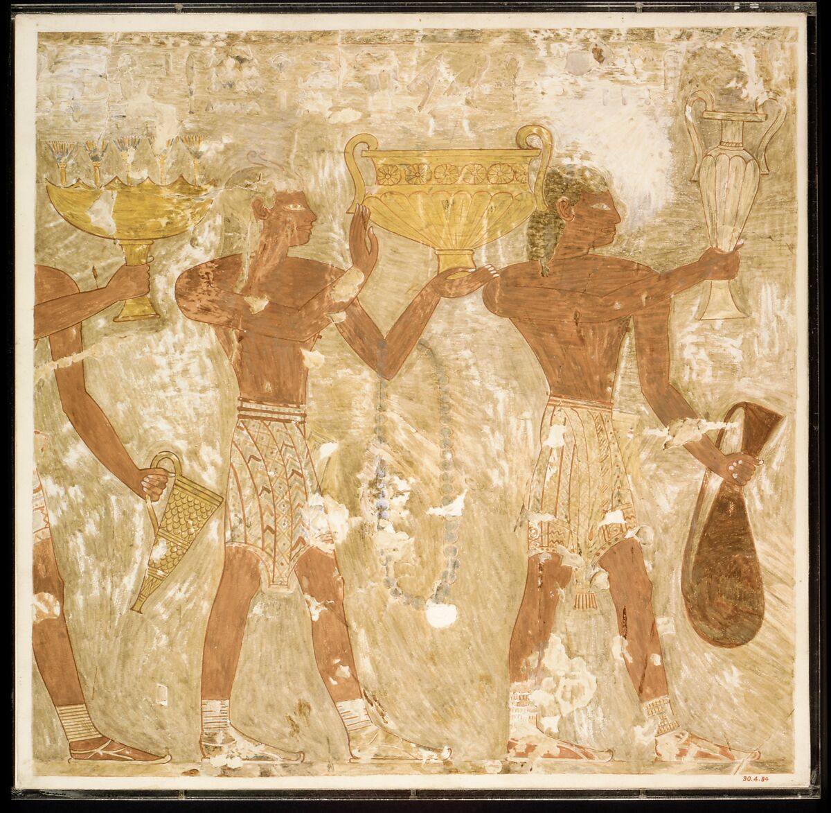 Cretans Bringing Gifts, Tomb of Rekhmire, Nina de Garis Davies (1881–1965), Tempera on paper