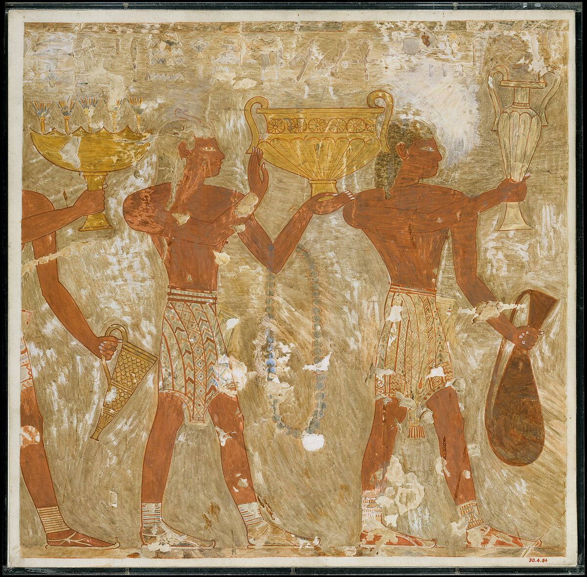 Cretans Bringing Gifts, Tomb of Rekhmire, Nina de Garis Davies (1881–1965), Tempera on paper 