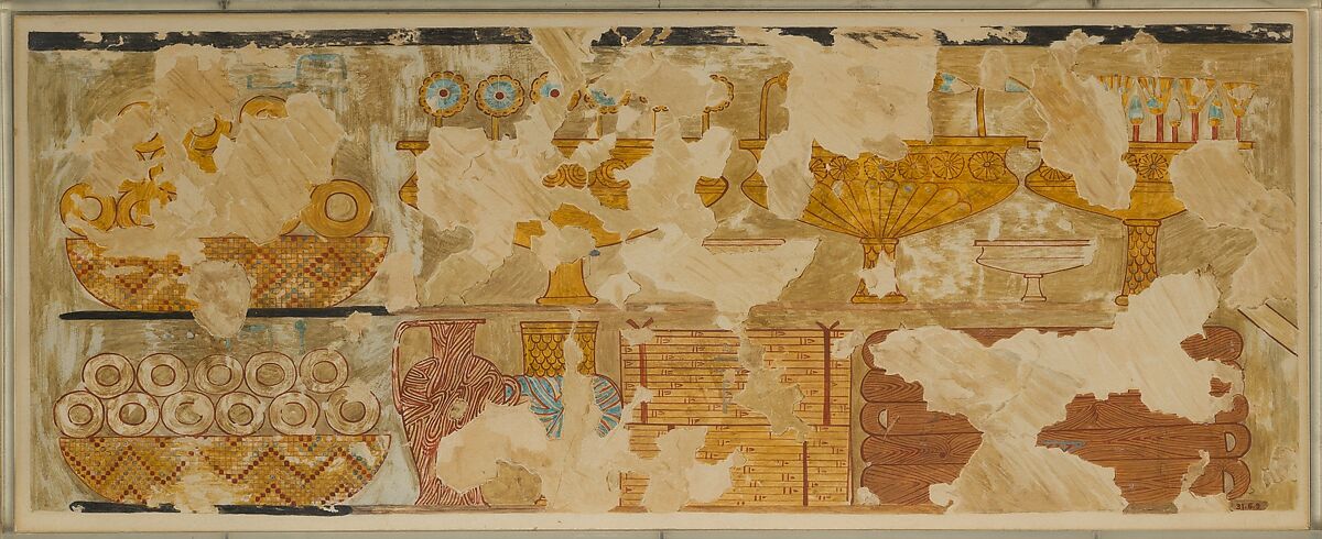Gifts from Western Asia, Tomb of Rekhmire, Nina de Garis Davies (1881–1965), Paper, tempera paint, ink 