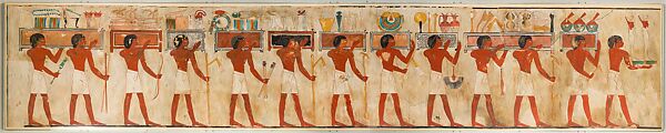 Offering Bearers in a Funerary Procession, Tomb of Rekhmire