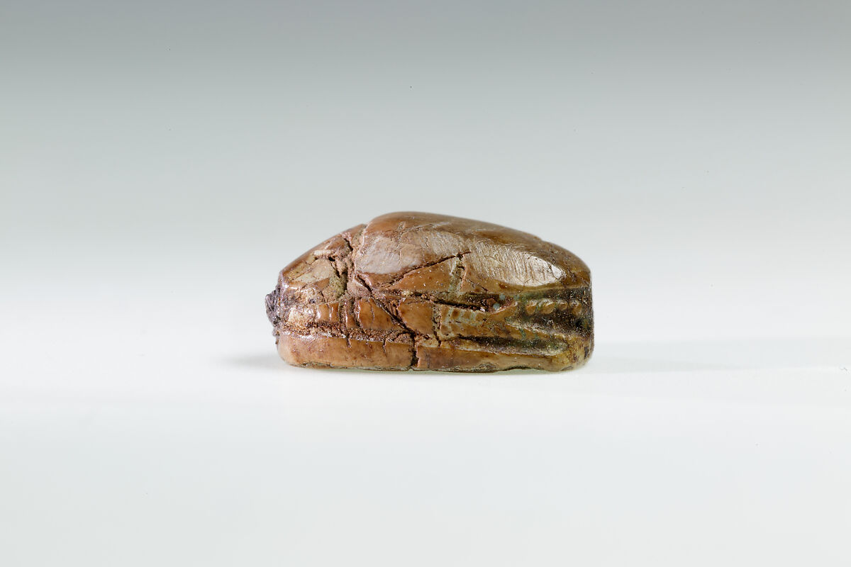 Scarab Ring of Ruiu, Steatite (glazed), silver