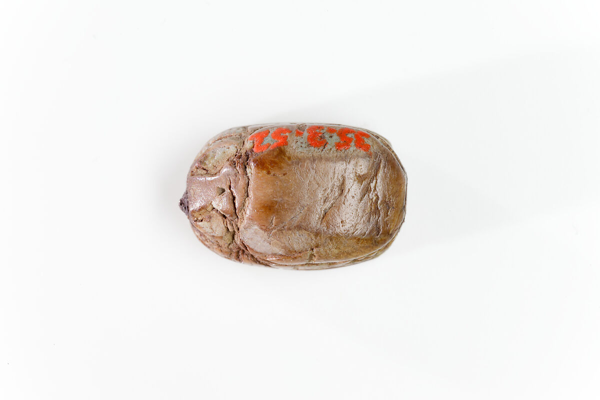 Scarab Ring of Ruiu, Steatite (glazed), silver