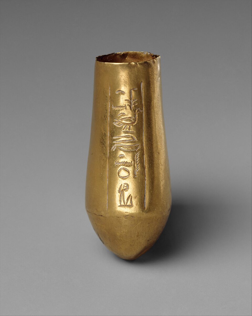 Terminal, possibly for a scepter, Gold