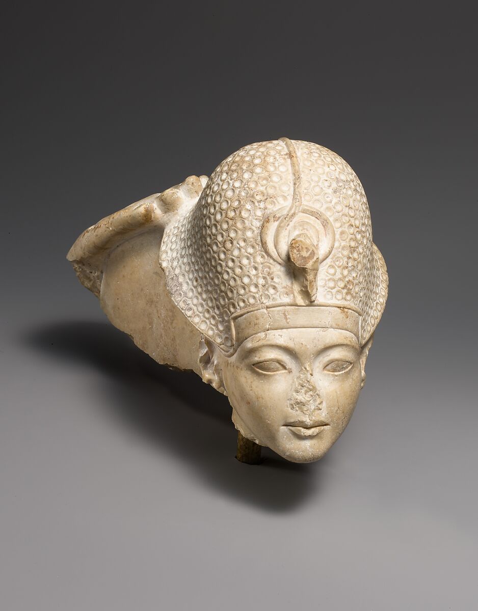 Head of Tutankhamun, Indurated Limestone