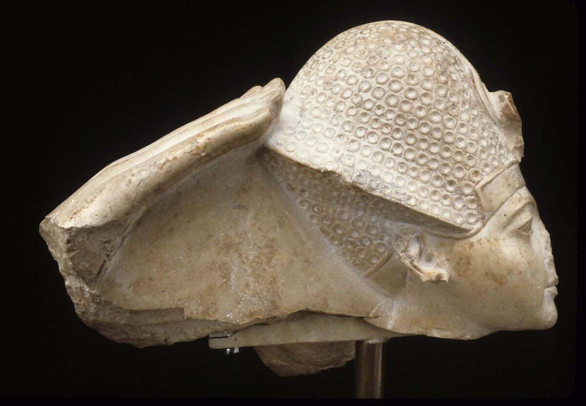 Head of Tutankhamun, Indurated Limestone