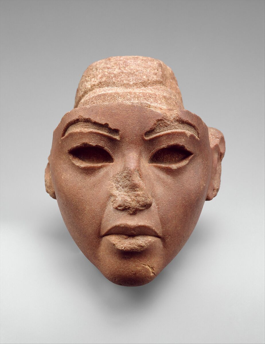 Face from a Composite Statue, probably Queen Tiye, Quartzite 