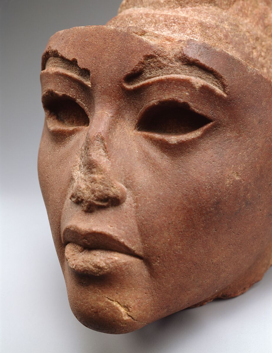 Face from a Composite Statue, probably Queen Tiye, Quartzite